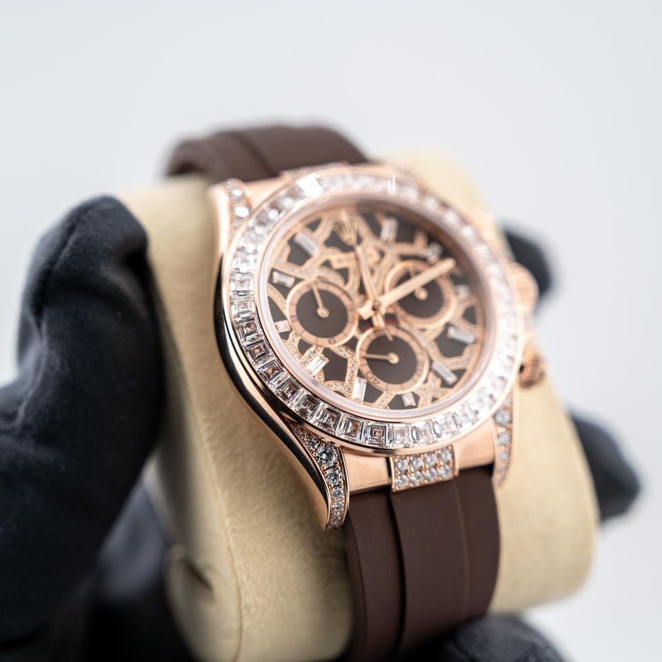 Rolex Daytona Giraffe Rose Gold Diamond Dial Off-catalogue Dimaond Bezel