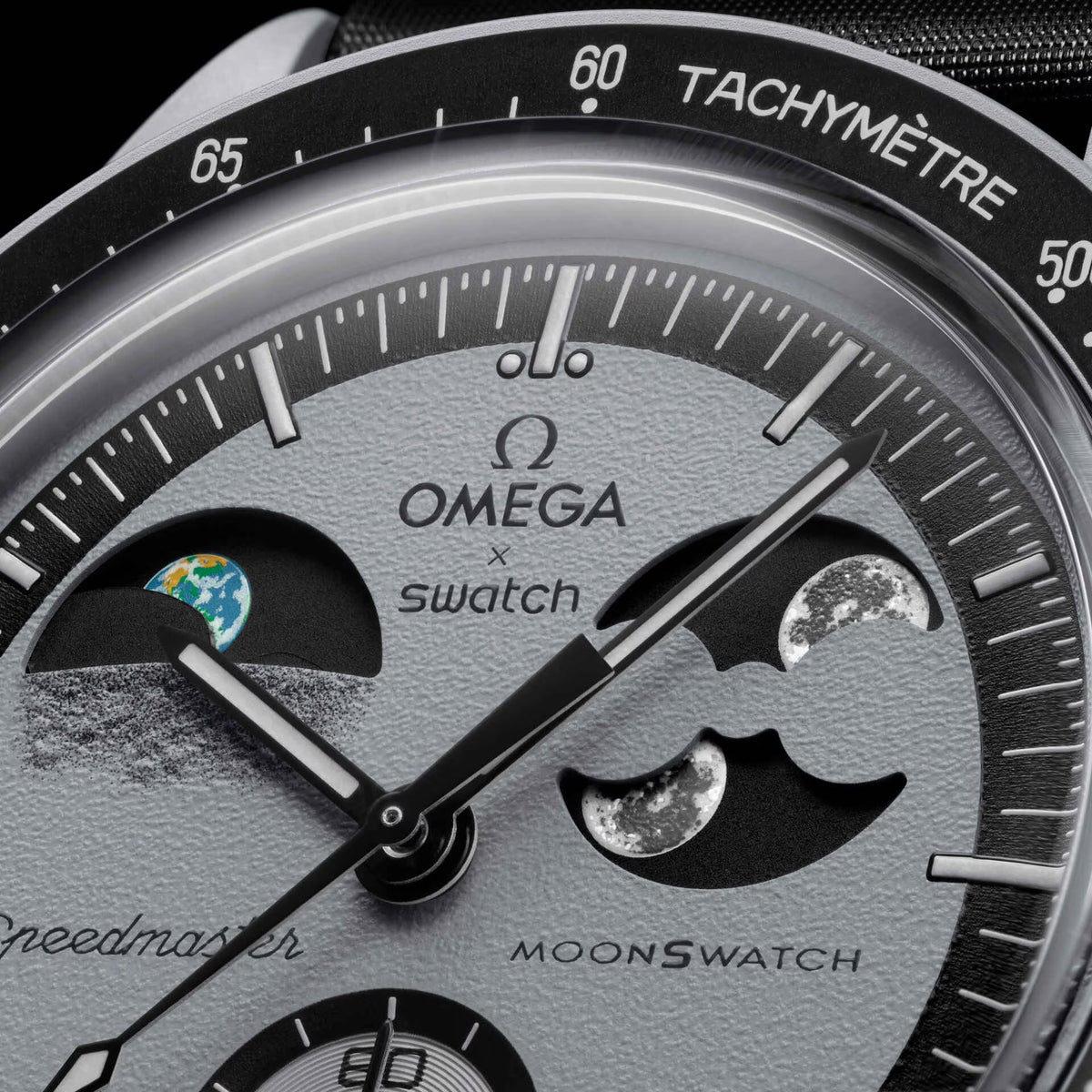 Swatch x Omega Bioceramic Mission To Earthphase Black