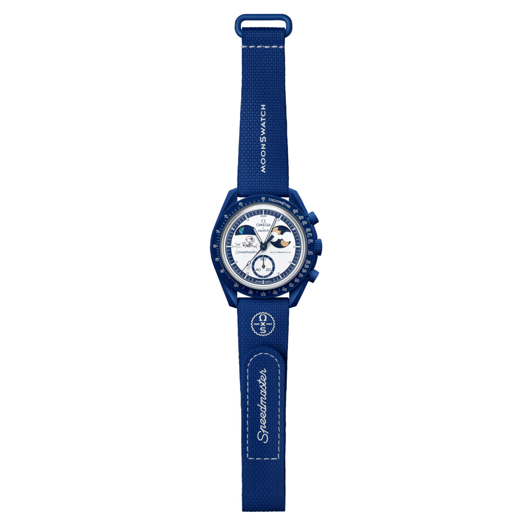 Swatch x Omega Bioceramic Moonswatch Mission To Earthphase Blue