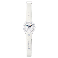 Swatch X Omega Bioceramic Moonswatch Mission To Earthphase - Moonshine Gold Snow White